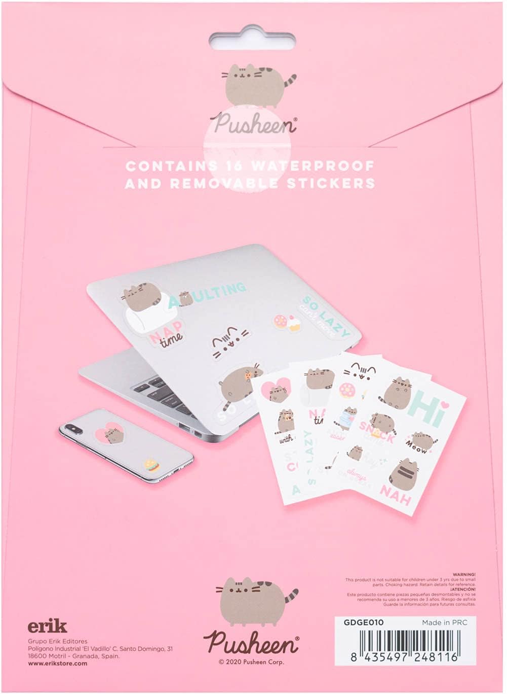 Grupo Erik Gadget Decals / Abziehbild Pusheen Foodie Collection - wasserdichte und wiederverwendbare Aufkleber