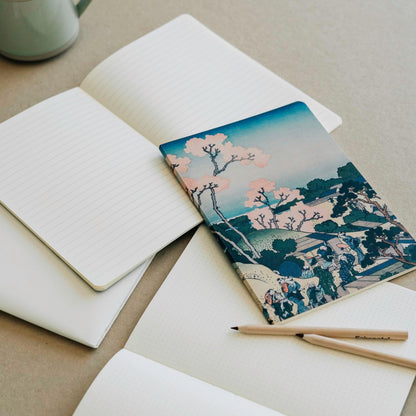 Grupo Erik Hokusai The Great Wave off Kanagawa Pack Of 3 A5 Notebooks + Ball Pen