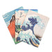 Grupo Erik Hokusai The Great Wave off Kanagawa Pack Of 3 A5 Notebooks + Ball Pen