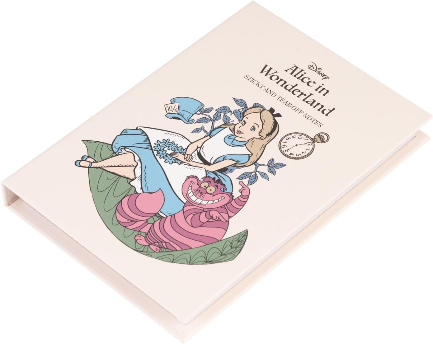 Grupo Erik Notizblock Block Buch Disney Alice im Wunderland Notizzettel Block für To Do Liste Einkaufszettel oder Einkaufsliste Beige