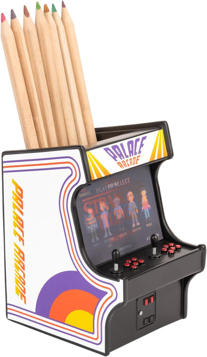 Grupo Erik Portapenne Stranger Things - Porta penne per Scrivania Gaming, Stranger Things Gadget : Accessori Scrivania Gaming in Resina │ Regalo per Fan, Merchandising Ufficiale (11,5x9 cm