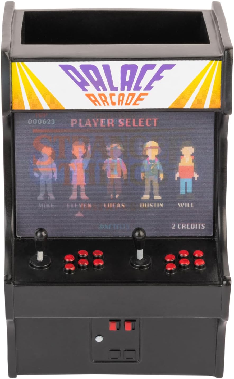 Grupo Erik Portapenne Stranger Things - Porta penne per Scrivania Gaming, Stranger Things Gadget : Accessori Scrivania Gaming in Resina │ Regalo per Fan, Merchandising Ufficiale (11,5x9 cm
