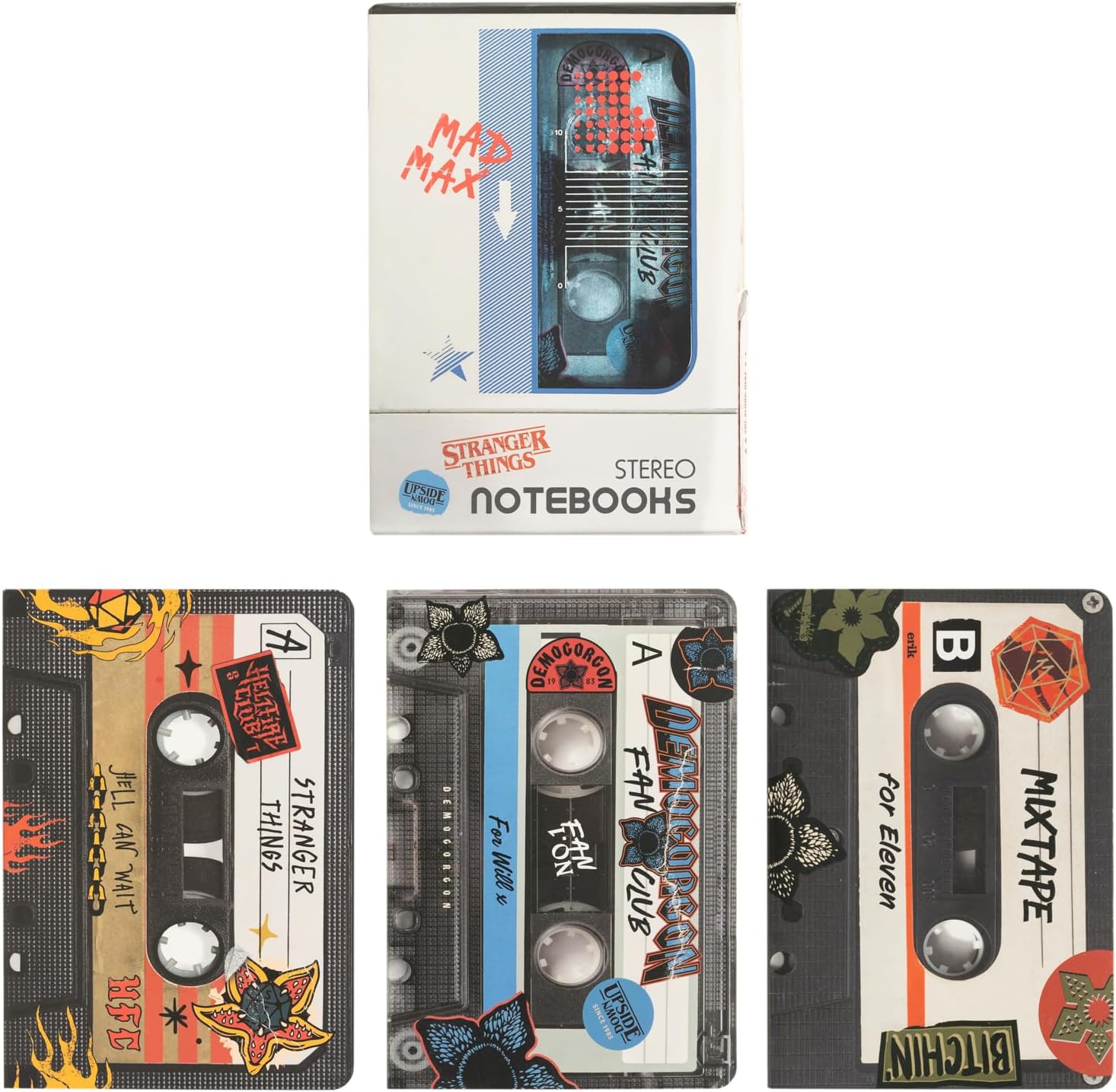 STRANGER THINGS - Walkman - 3 Pack of A6 Notebooks