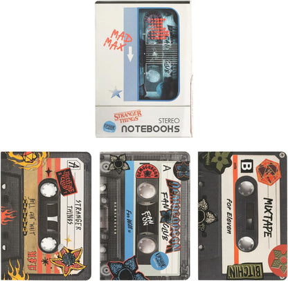 STRANGER THINGS - Walkman - 3 Pack of A6 Notebooks