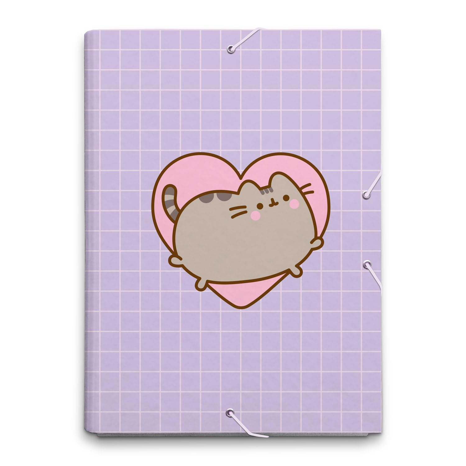 Grupo Erik Mappe A4 - Sammelmappe A4 Pusheen Fanartikel Dokumentenmappe A4 Gummizug - Heftmapppe A4 Schule Zubehör Heftbox A4 Schulranzen Eckspanner Ordnungsmappe Büro Zubehör Schul Zubehör
