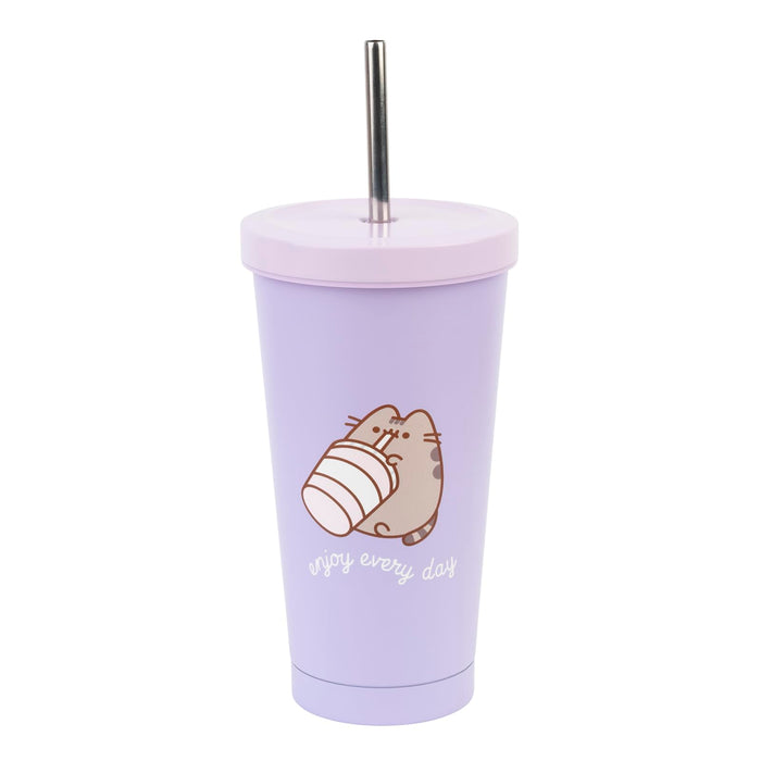 PUSHEEN - Fashion Straw Tumbler - Size 19Oz