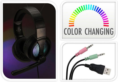 Headset Gaming met Microfoon en Licht