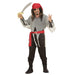 "PIRATE" (shirt, pants, belt, boot covers, bandana) - (L)