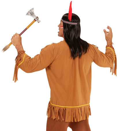 Widmann Native Indian (Coat, Headband With Feather) (XXL) Brown