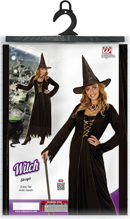 Widmann Adult Witch Costume Dress and Witch's Hat