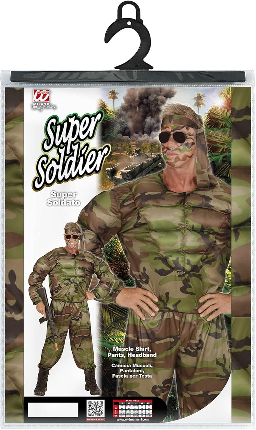 "SUPER SOLDIER" (muscle shirt, pants, headband) - (M)