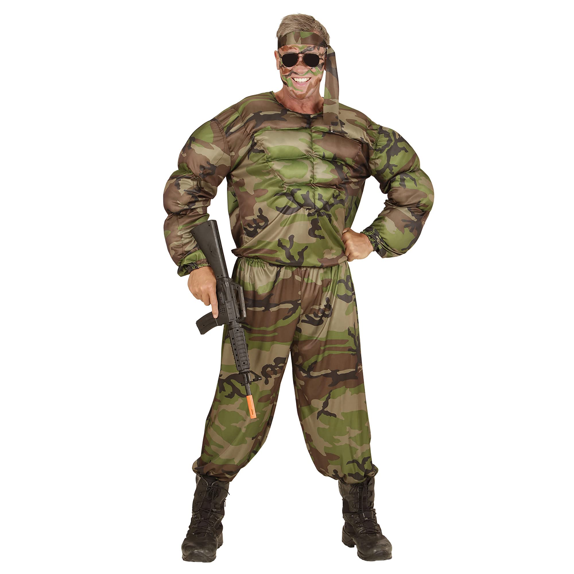 "SUPER SOLDIER" (muscle shirt, pants, headband) - (L)