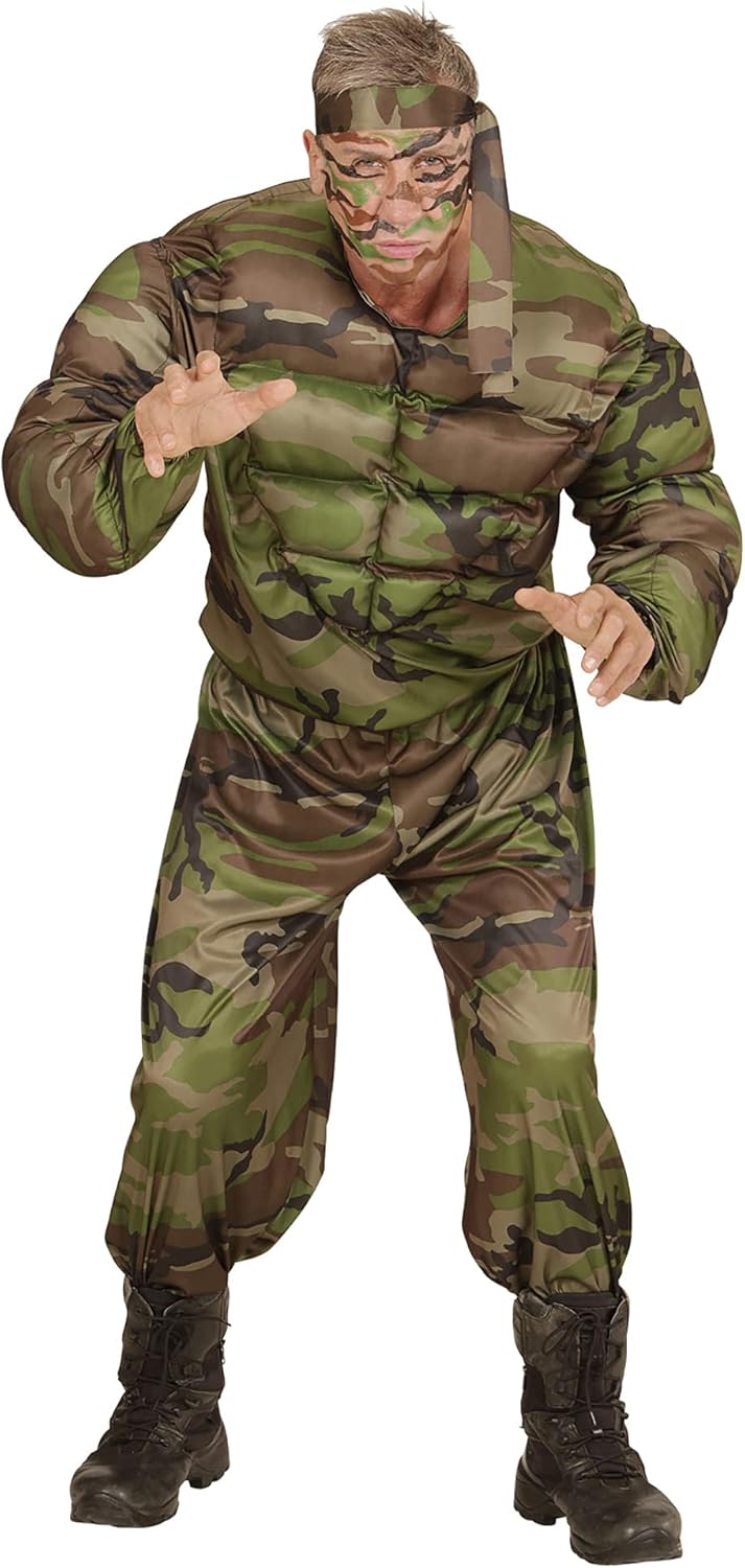 "SUPER SOLDIER" (muscle shirt, pants, headband) - (L)