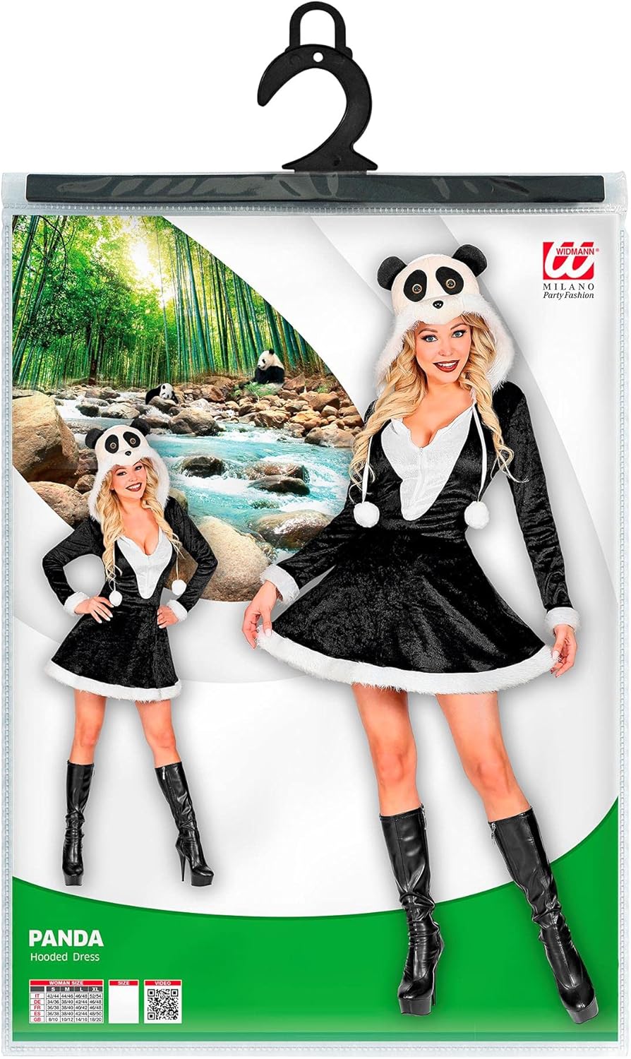 Widmann 02802 Women's Nurse Costume Size M White XL Black/White