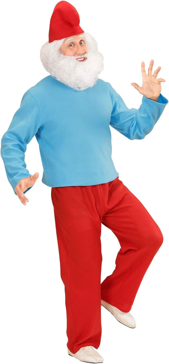 Widmann - Adult costume large gnome with top, trousers, hat, gnome, elves, carnival, theme party
