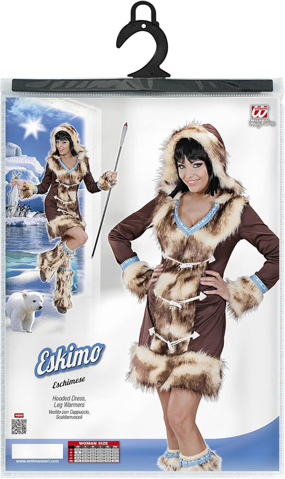 Widmann - Kostüm Aikaa Eskimo Girl, Kleid, Stulpen, Karneval, Mottoparty