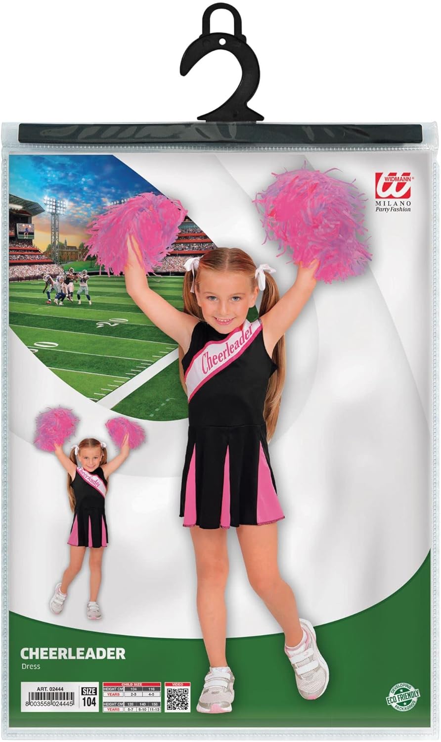 Widmann Children's cheerleader costume. 140