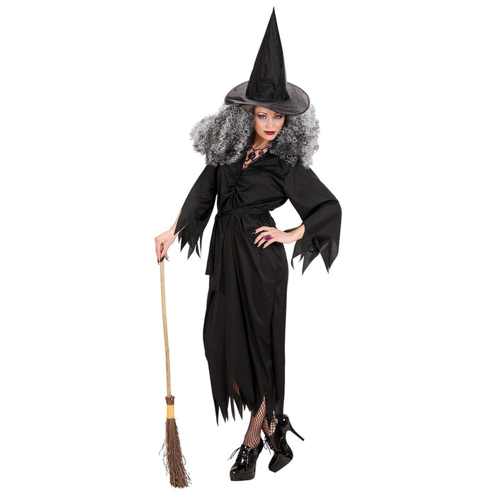Ladies Witch Costume Large UK 14-16 for Halloween Fancy Dress