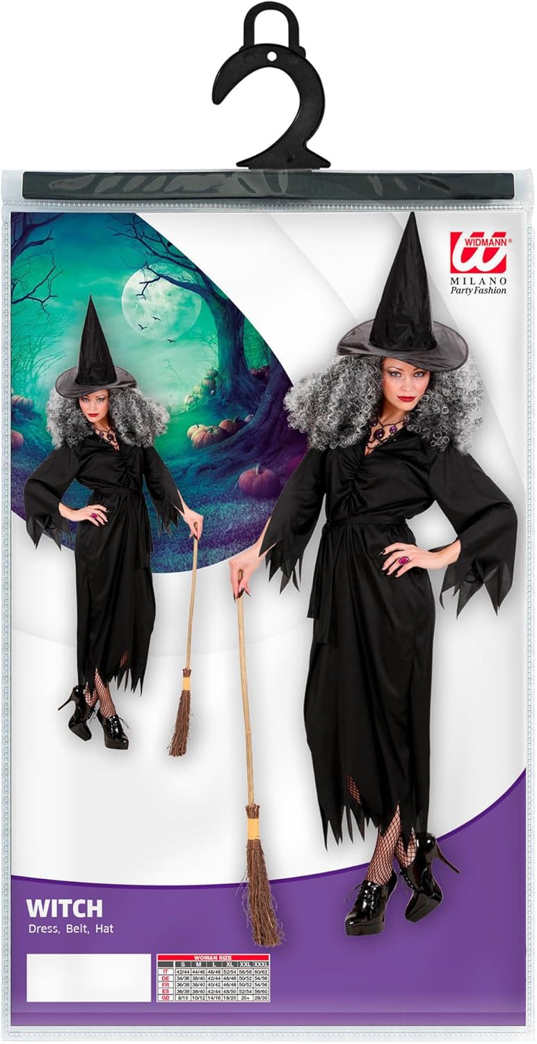 Widmann 02659 Witch costume, Black, XXX-Large 3XL