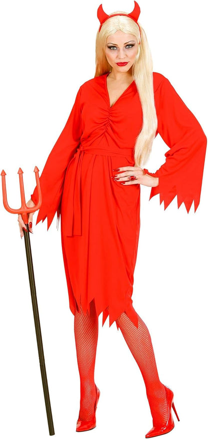 Widmann Devil Costume, Dress, Belt, Horns, Halloween, Carnival, Theme Party