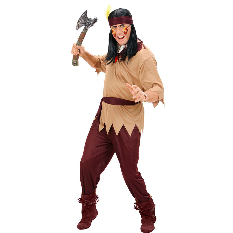 Widmann - Kostüm Indianer, Coat, Hose, Gürtel, Kopftuch, Wilder Westen, Karneval, Mottoparty