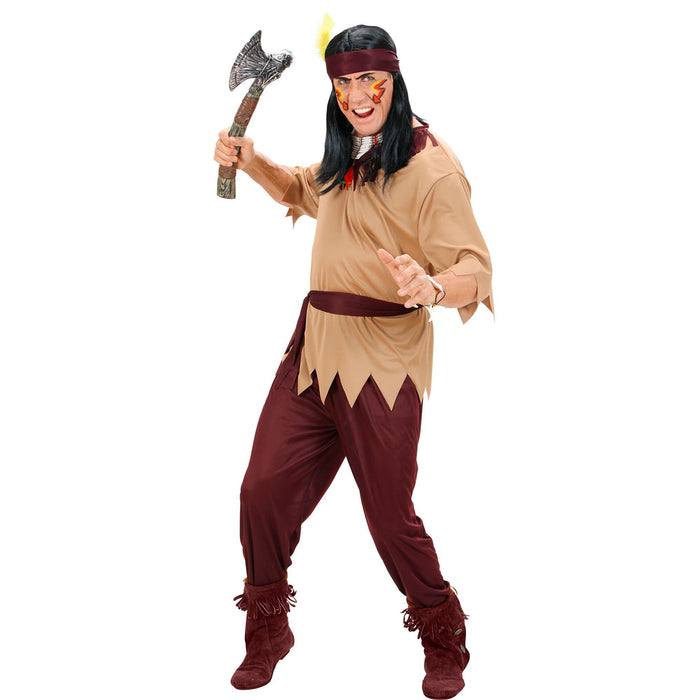 Widmann - Kostüm Indianer, Coat, Hose, Gürtel, Kopftuch, Wilder Westen, Karneval, Mottoparty