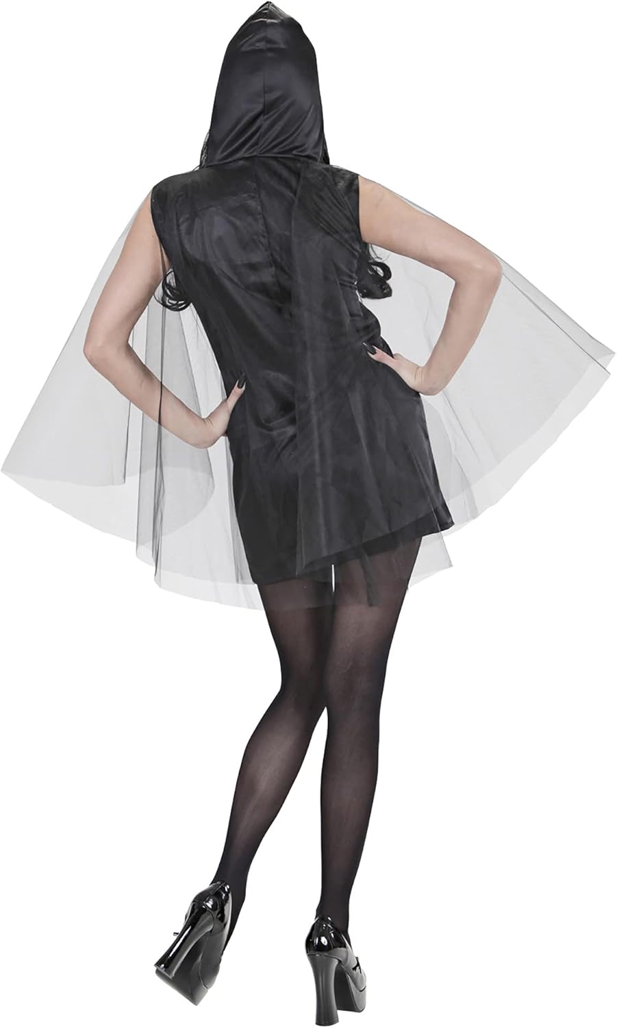 "SCREAMING GHOST LADY" (hooded dress, poncho) - (S)