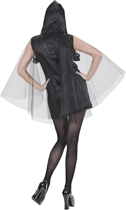"SCREAMING GHOST LADY" (hooded dress, poncho) - (L)