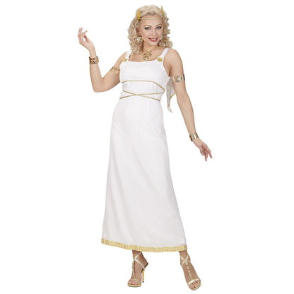 Widmann - Greek goddess costume, dress and laurel wreath, antique, queen, carnival, theme party