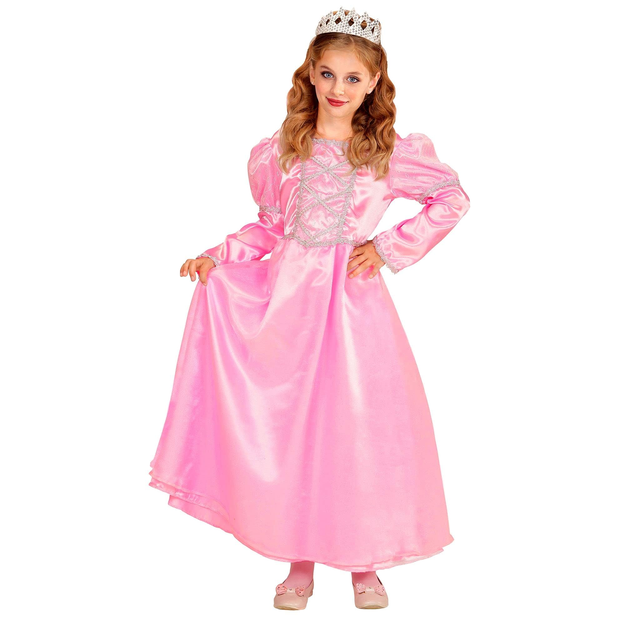 Widmann little fairy children's costume, pink princess, dress and crown 140