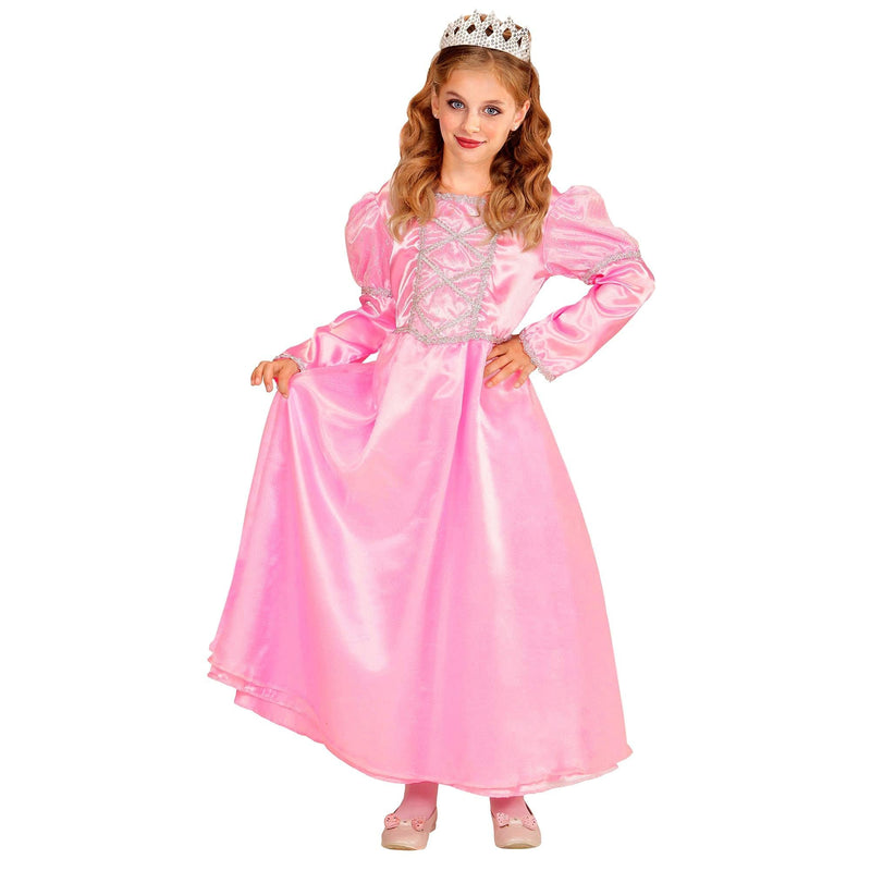 Widmann little fairy children's costume, pink princess, dress and crown 140