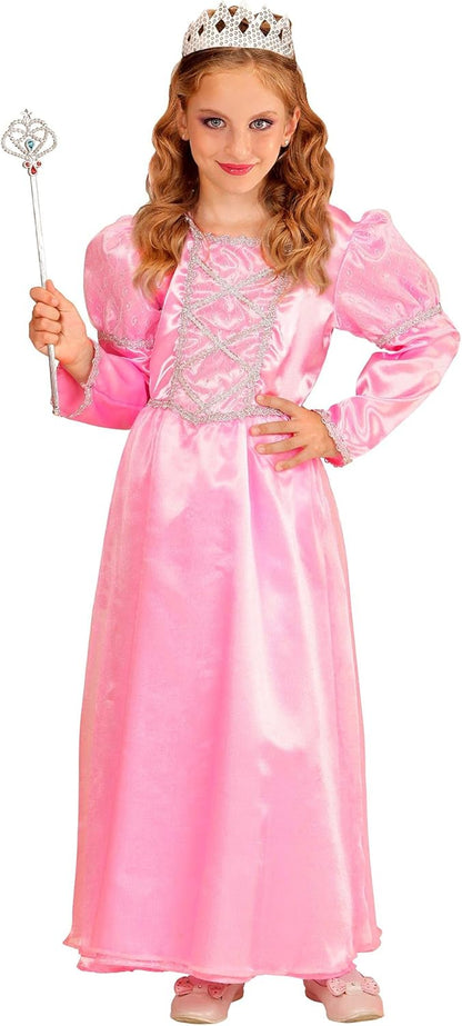 Widmann little fairy children's costume, pink princess, dress and crown 140