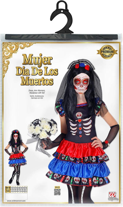 Widmann Children's Costume Mujer dia de los Muertos