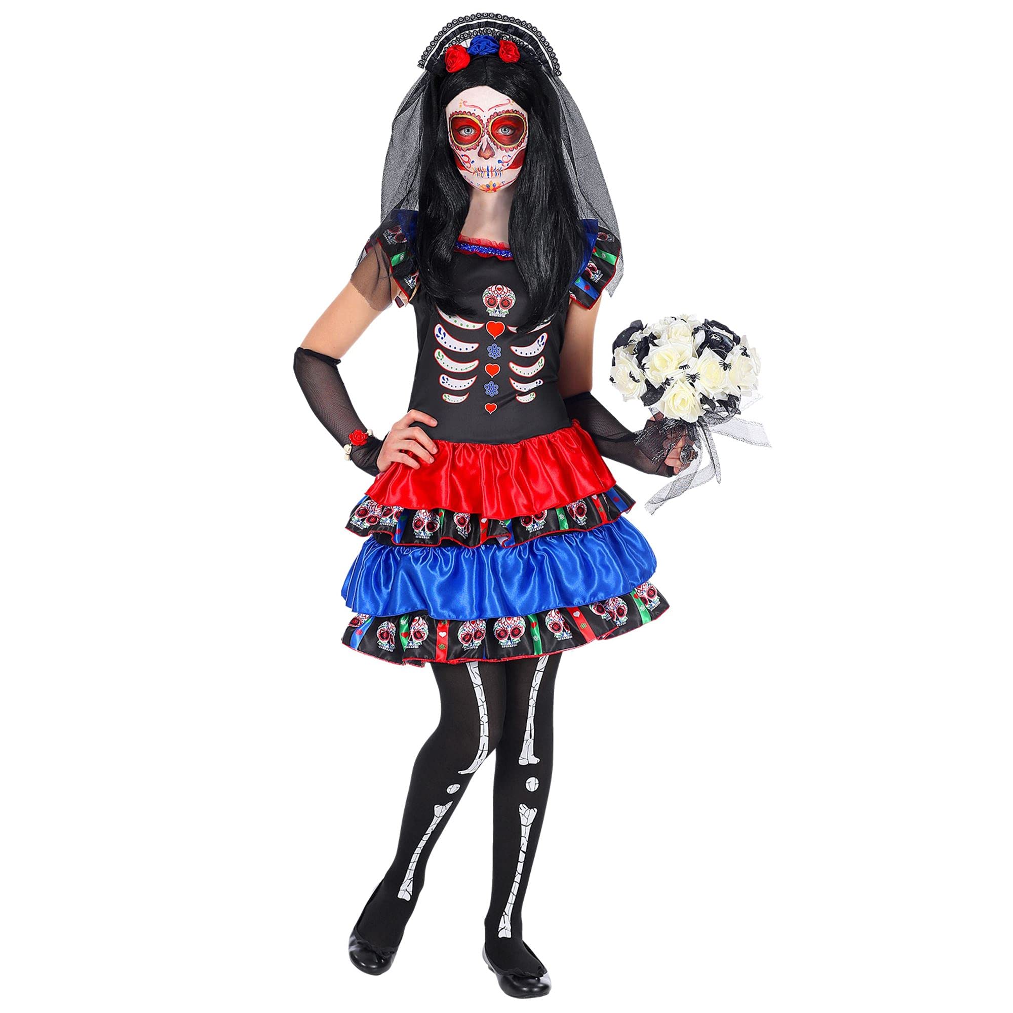 Widmann Children's Costume Mujer dia de los Muertos