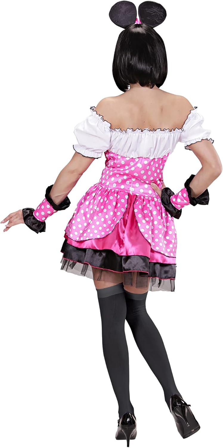 Widmann - Kostüm Maus, Kleid, Armstulpen, Ohren, Mottoparty, Karneval