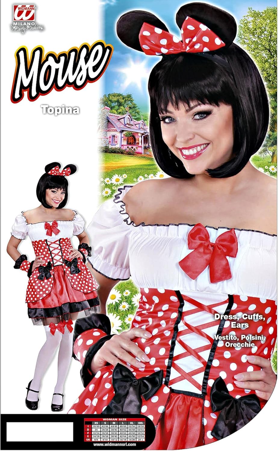 "MOUSE" (dress, cuffs, ears) - (S)