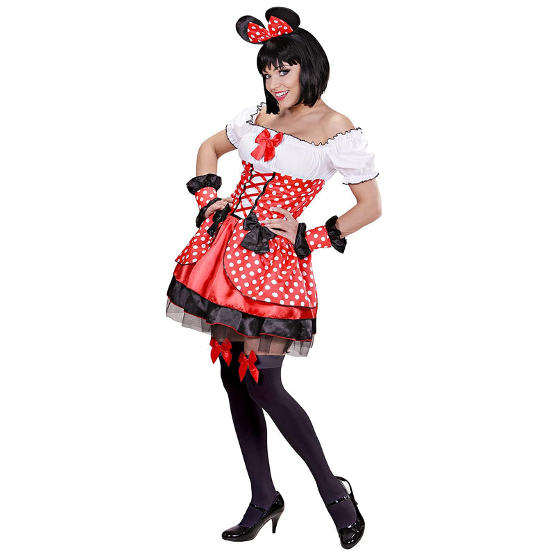 Widmann - Mouse, Dress, Arm Warmers, Ears, Theme Party, Carnival