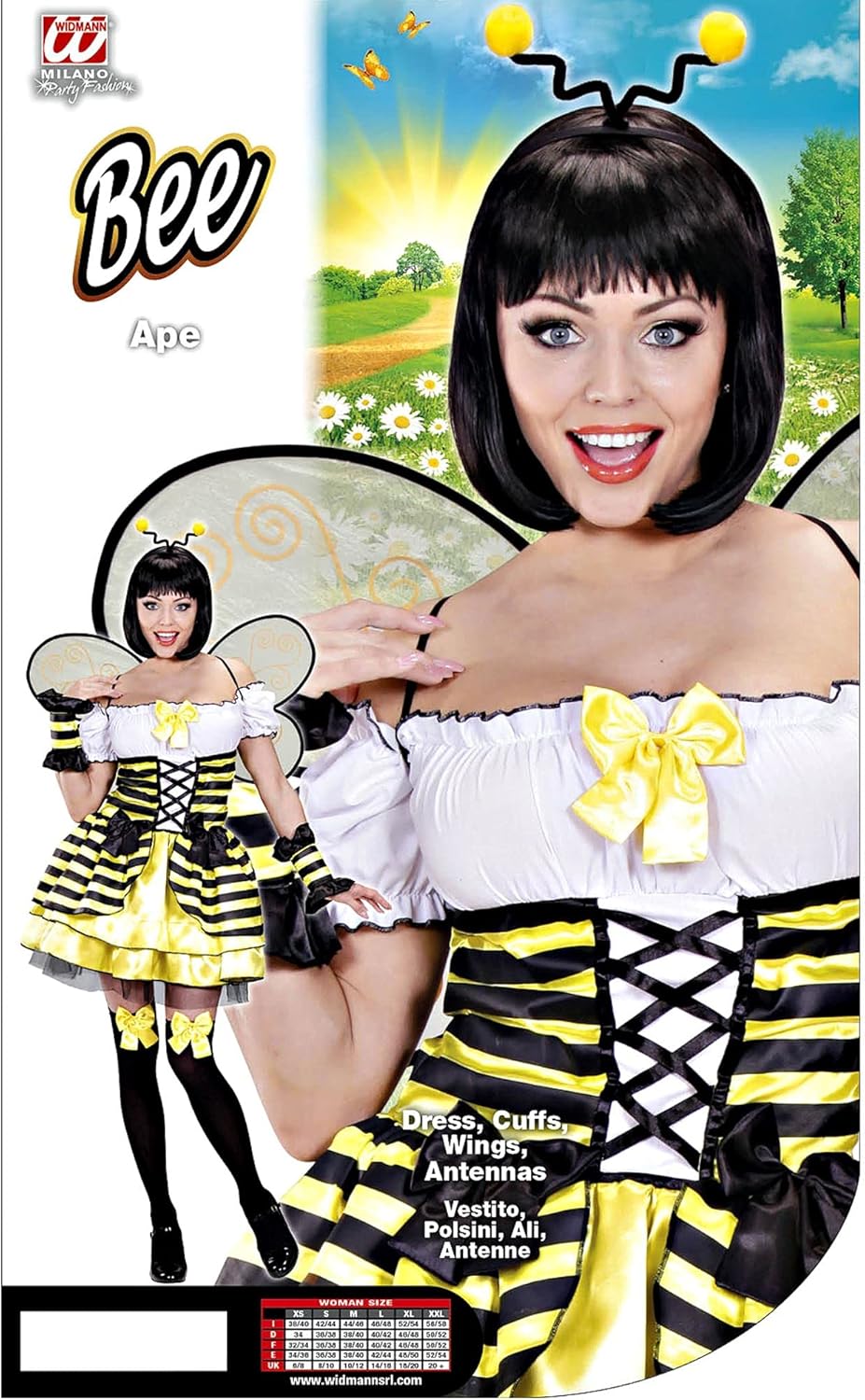 "BEE" (dress, cuffs, wings, antennas) - (M)