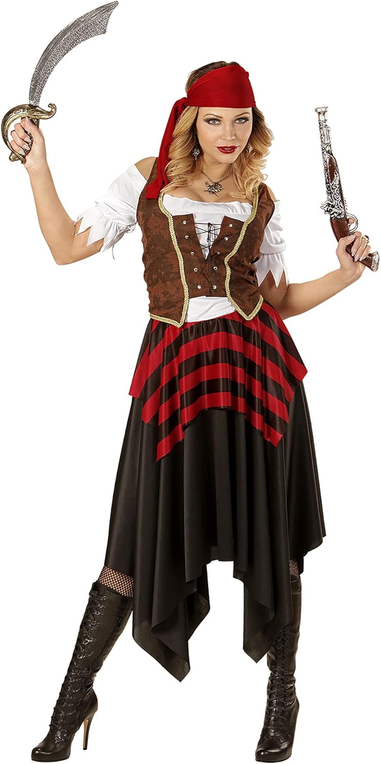 "PIRATE" (dress, corset, headband) - (S)