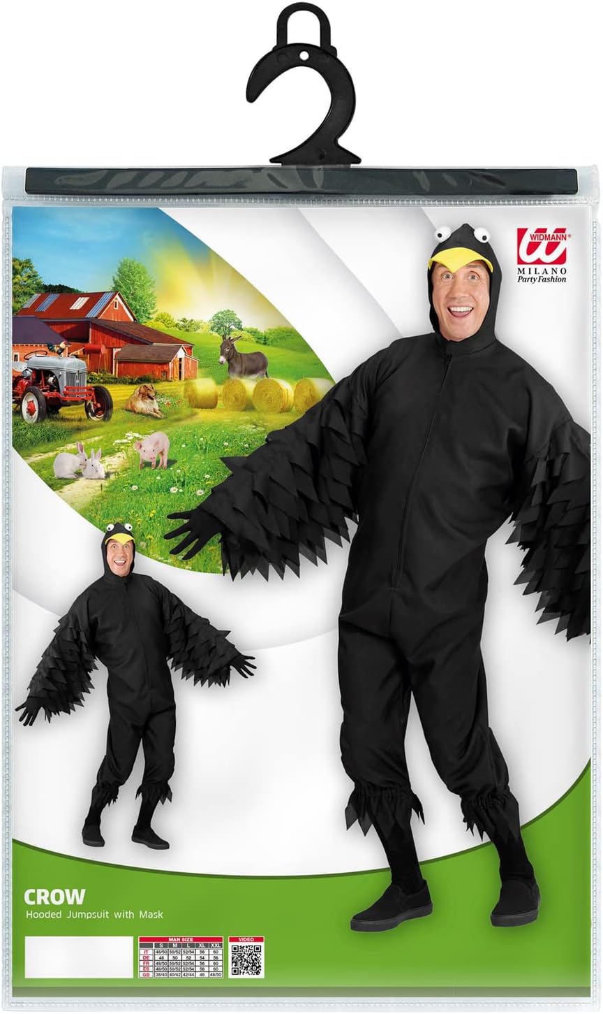 "CROW" (hooded jumpsuit with mask) - (L)