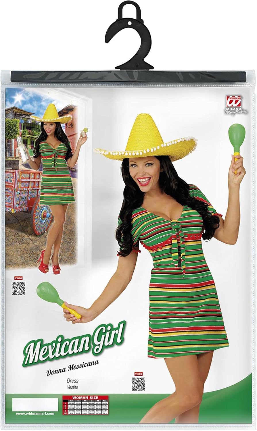 Widmann - Kostüm Mexikanerin, Kleid, Karneval, Mottoparty