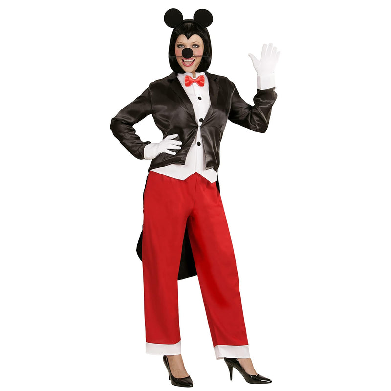 "MISS MOUSE" (tailcoat with waistcoat & bow tie, pants, ears) - (S)