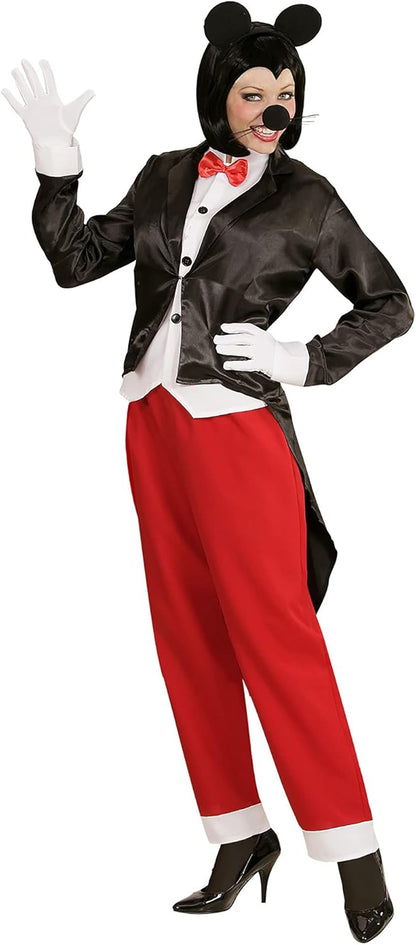 "MISS MOUSE" (tailcoat with waistcoat & bow tie, pants, ears) - (S)