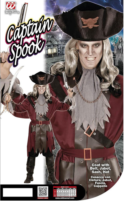 "CAPTAIN SPOOK" (coat with belt, jabot, sash, hat) - (M)