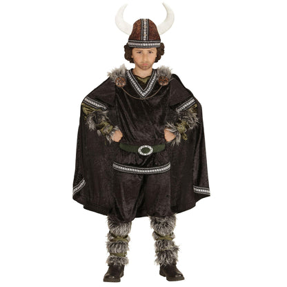 WIDMANN VIKING (coat, pants, belt, arm warmers, leg warmers, cape, helmet) - (140 cm / 8-10 Years)