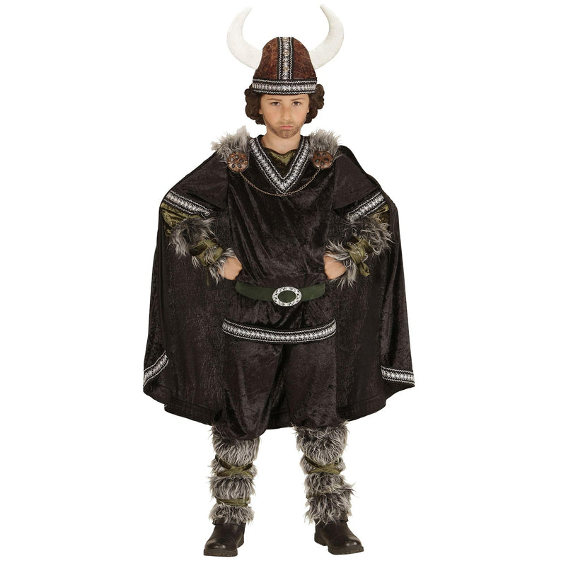 WIDMANN VIKING (coat, pants, belt, arm warmers, leg warmers, cape, helmet) - (140 cm / 8-10 Years)