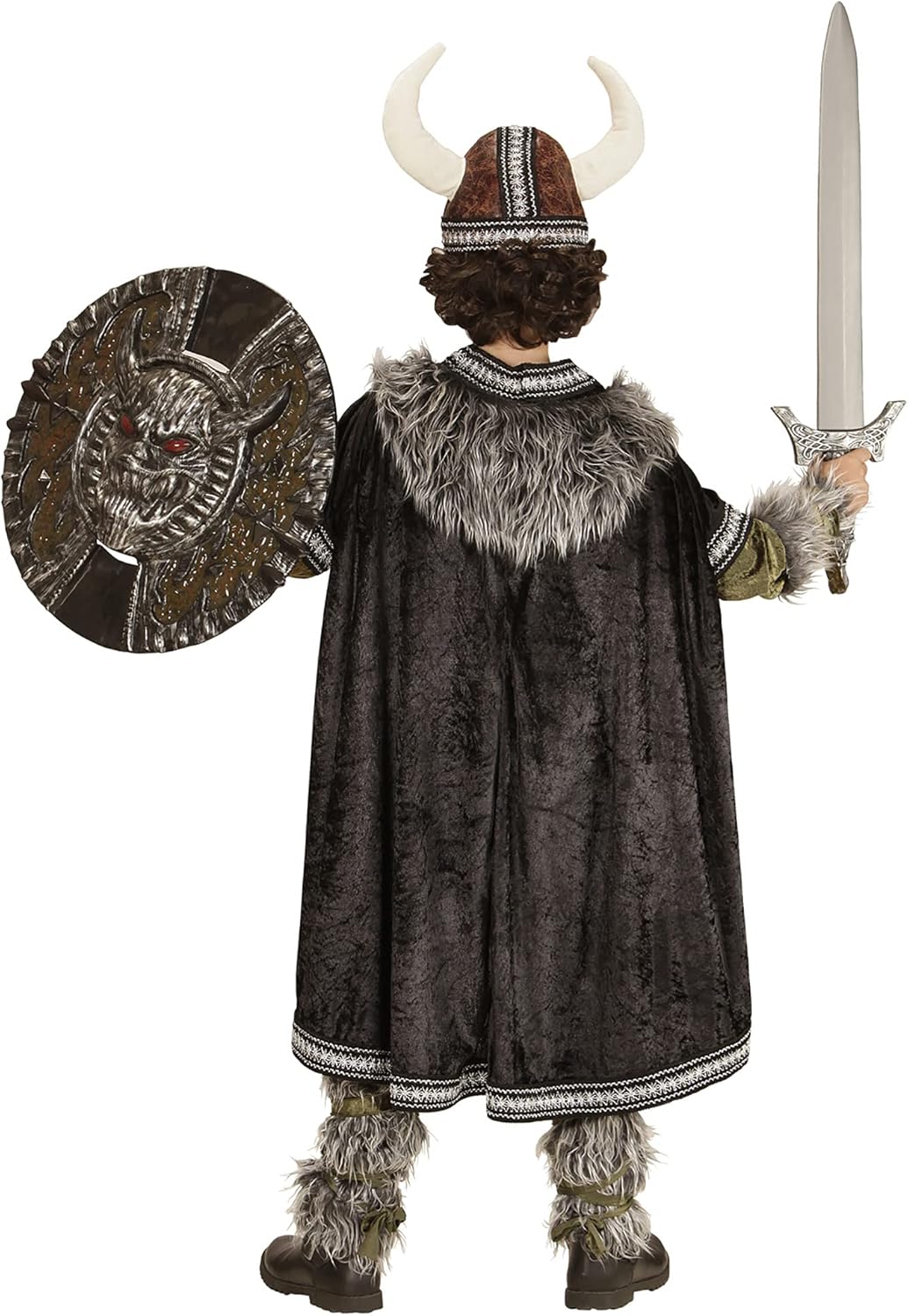 WIDMANN VIKING (coat, pants, belt, arm warmers, leg warmers, cape, helmet) - (140 cm / 8-10 Years)