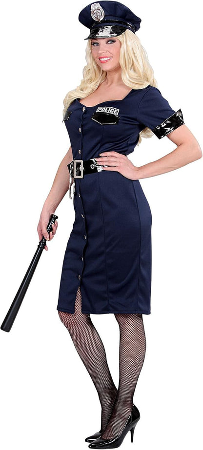 Widmann - Police Costume, Dress, Uniform, Cop, Fancy Dress Costume for Women, Carnival