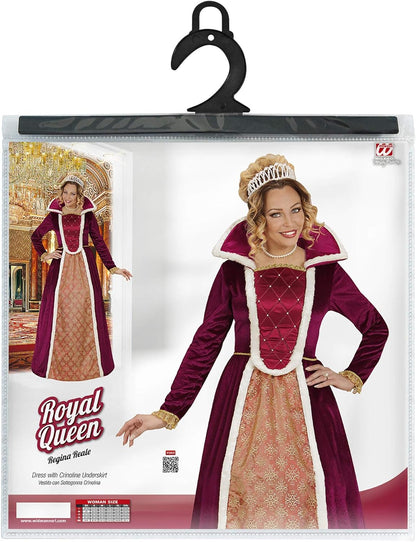 Widmann - Kostüm Königin, Kleid mit Reifunterrock, Adel, Karneval, Mottoparty