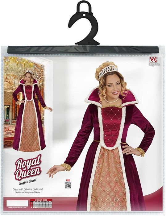 Widmann - Kostüm Königin, Kleid mit Reifunterrock, Adel, Karneval, Mottoparty